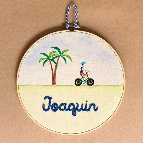 Bastidor Foto bordado lineal