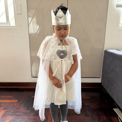 Set Capa Tul + corona + varita