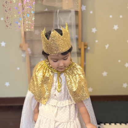 Set Capa Tul + corona + varita